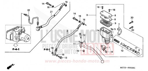 MAITRE-CYLINDRE FREIN AR. CYLINDRE FJS600A4 de 2004